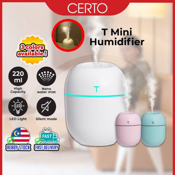220ML LED Light USB Air Humidifier