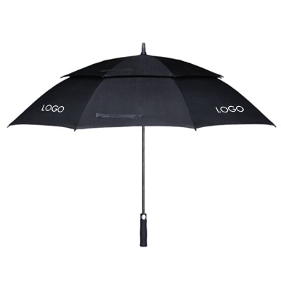 30'' Double Layer Silver Coated Wind-Proof Golf Umbrella