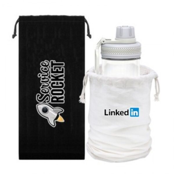 Canvas Drawstring Pouch-L 5oz