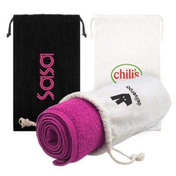 Canvas Drawstring Pouch-M 5oz