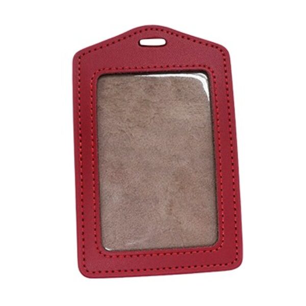 Genuine Leather ID Holder - Vertical