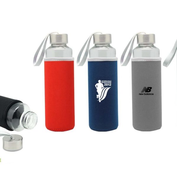 LIKEME - Glass Bottle w/ Neoprene Pouch