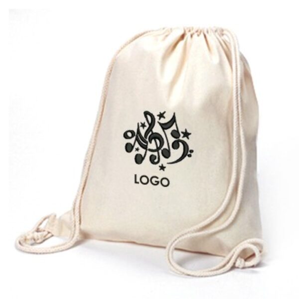 Pure Cotton Canvas Drawstring Bag - 11oz