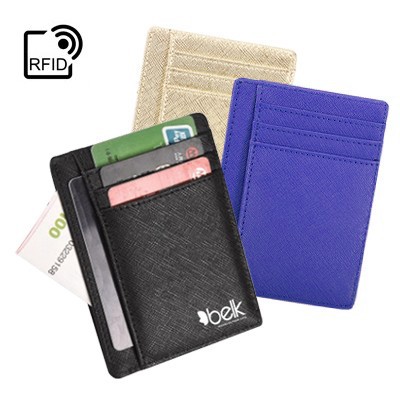 RFID Safe Extra Slim G.Leather Travel Wallet