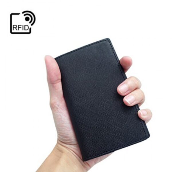 RFID Safe G.Leather Travel ID & Card Wallet