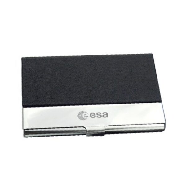 Slim Faux Leather Name Card Holder