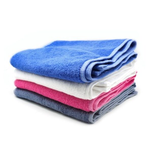 Pure Cotton Sports Towel with Drawstring Pouch (110x20) - 110g