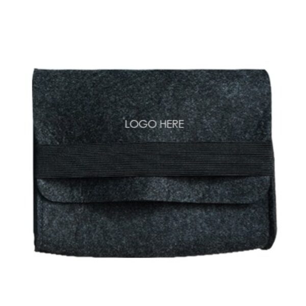 Mini Elastic Strap Felt Gadget Pouch