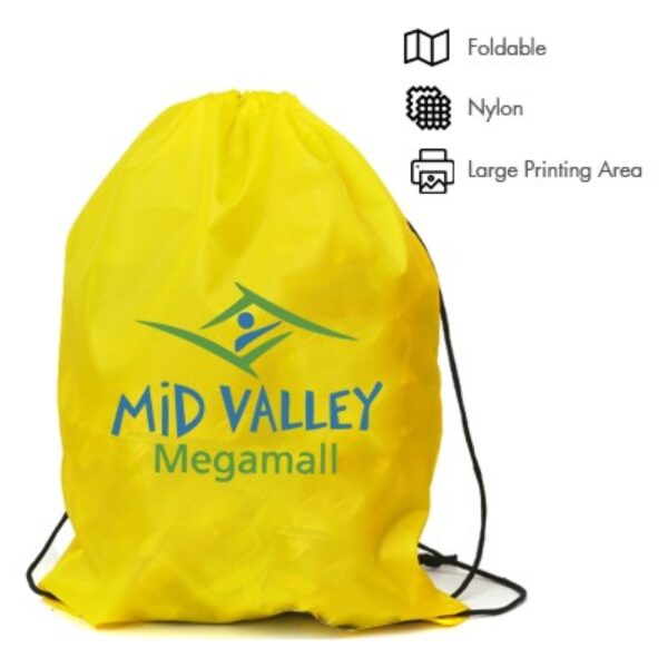 Vivid Nylon Drawstring Bag