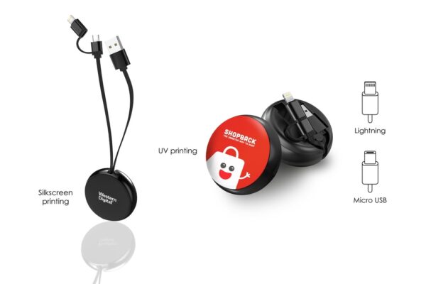 BYTE - Retractable Charging Cable (2in1) - Image 5