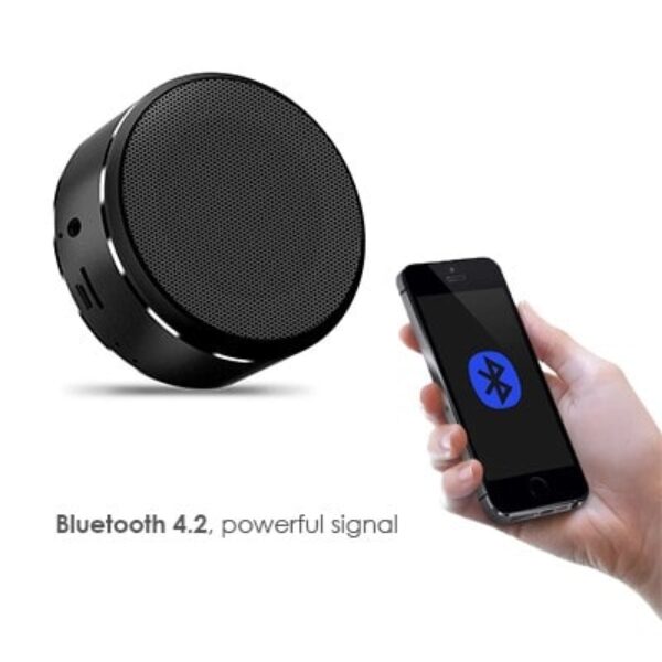 Mini Metal HiFi Bluetooth Speaker with Built-in Battery