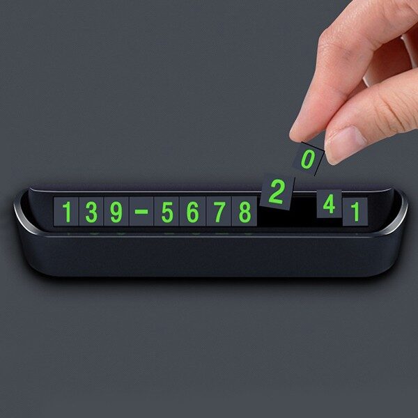 Foldable Parking Car Plate Number