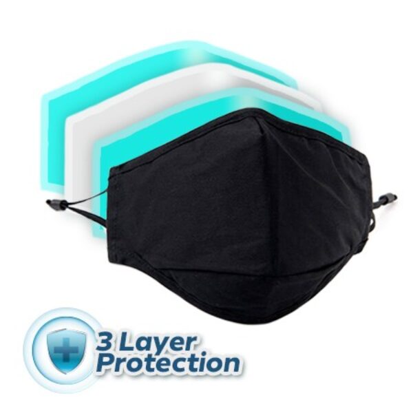 SHIELD 3 Layer Cotton Face Mask