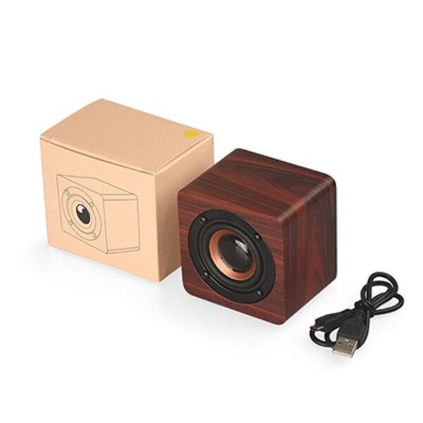 Mini Wooden PURE Sound Bluetooth Speaker with Built-in Battery