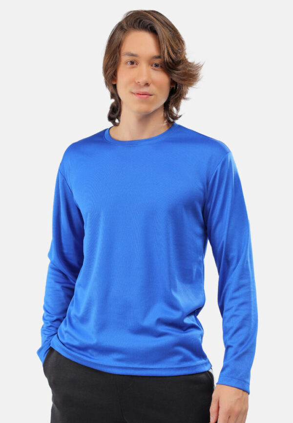 AIR Quick Dry- Long Sleeve Microfiber Mini Mesh- Royal Blue E05