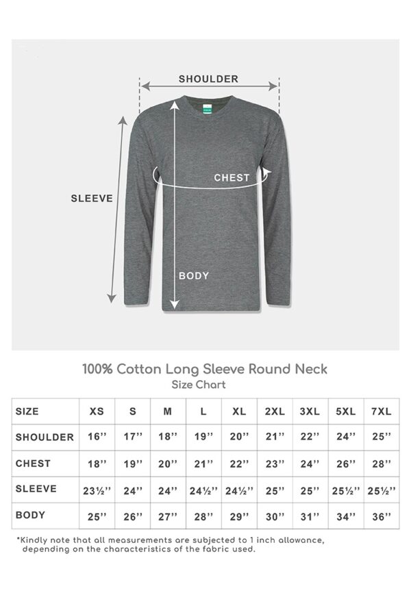 100% Cotton Long Sleeve Round Neck - Image 10