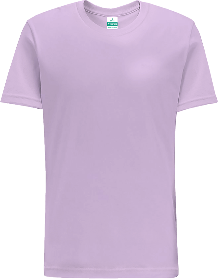 Premium Cotton Round Neck- Light Purple
