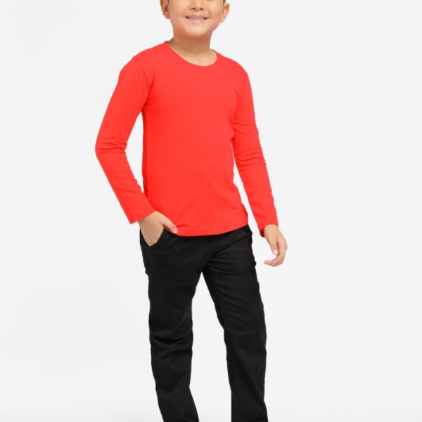 100% Cotton Long Sleeve Round Neck Kids