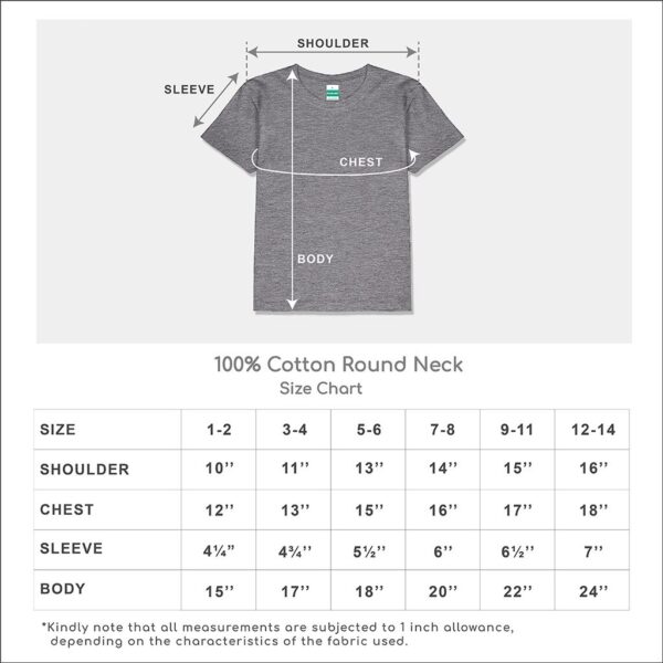 100% Cotton Round Neck Kids