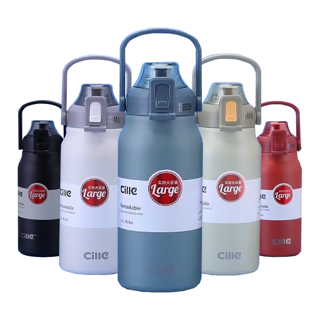 Large Capacity Thermos Bottle Cille - 1700ml