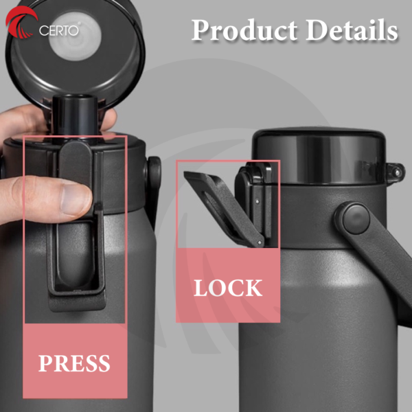 Large Capacity Thermos Bottle Cille - 1700ml - Image 3