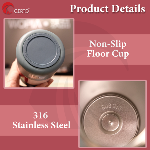 Large Capacity Thermos Bottle Cille - 1700ml - Image 9