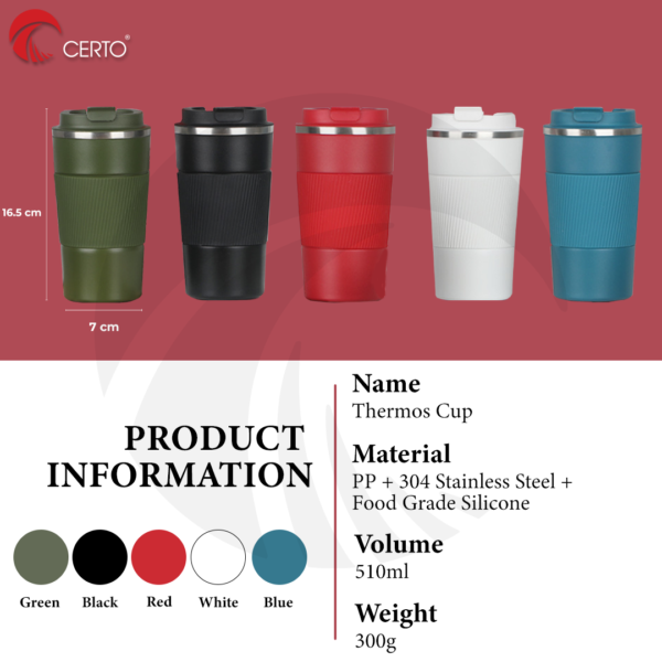 Thermos Cup Vacuum Bottle - 510ml - Image 2