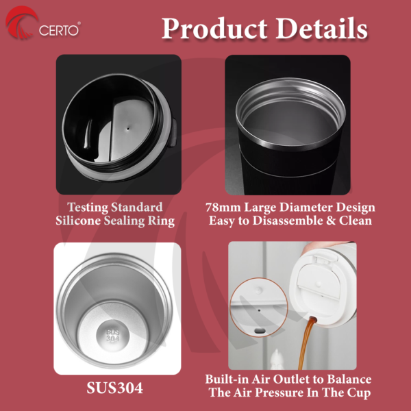 Thermos Cup Vacuum Bottle - 510ml - Image 5