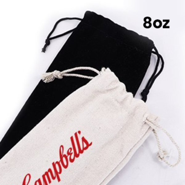 Canvas Drawstring Pouch-L 8oz (33cmx15cm)